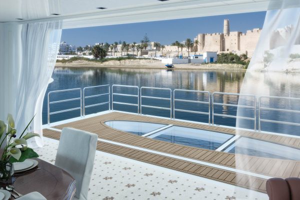 newthex-yacht-tender-side-Balcony-Platform-Watertight-hydraulic-platform-door-1700x1150